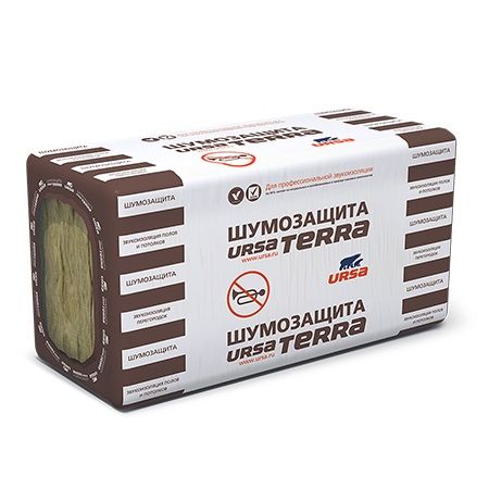 Звукоизоляция Ursa Terra Шумозащита, 1250х610х50мм (7,62м2)