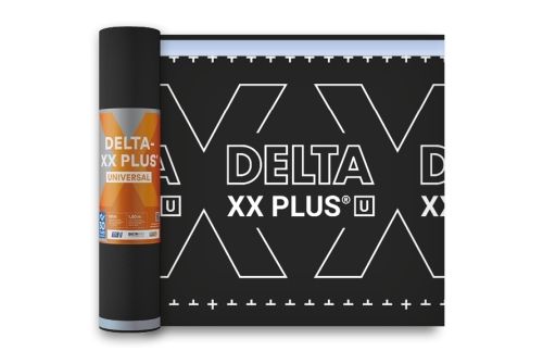 Мембрана диффузионная Delta-xx Plus Universal универсальная с монолитным функциональным слоем из TPU и двумя зонами проклейки (75м2)