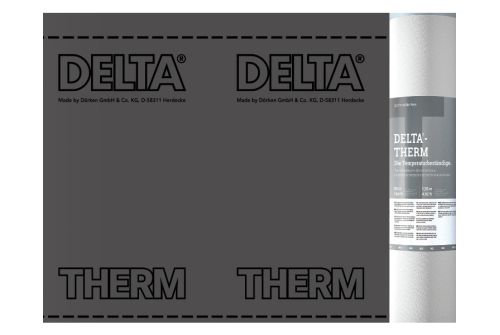 Мембрана диффузионная Delta-Therm Plus термостойкая для металлических кровель, с двумя зонами проклейки (75м2)