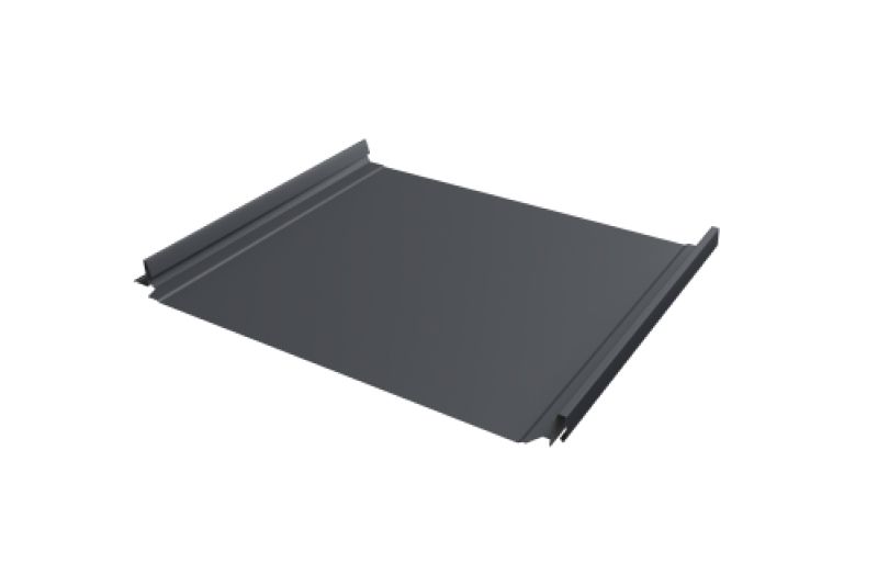 Кликфальц Pro Grand Line 0,5 Satin Matt TX с пленкой на замках RAL 7024 мокрый асфальт