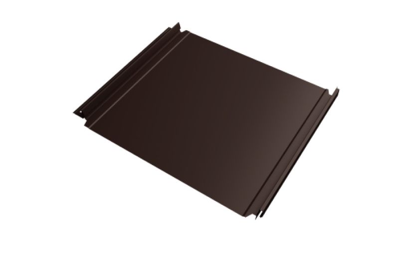 Кликфальц Double Pro Grand Line 0,5 Velur X с пленкой на замках RAL 8017 шоколад