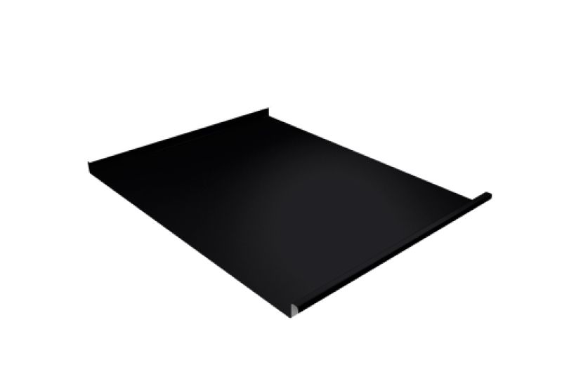 Фальц двойной стоячий  Line Grand Line 0,45 PE с пленкой на замках RAL 9003 сигнальный белый