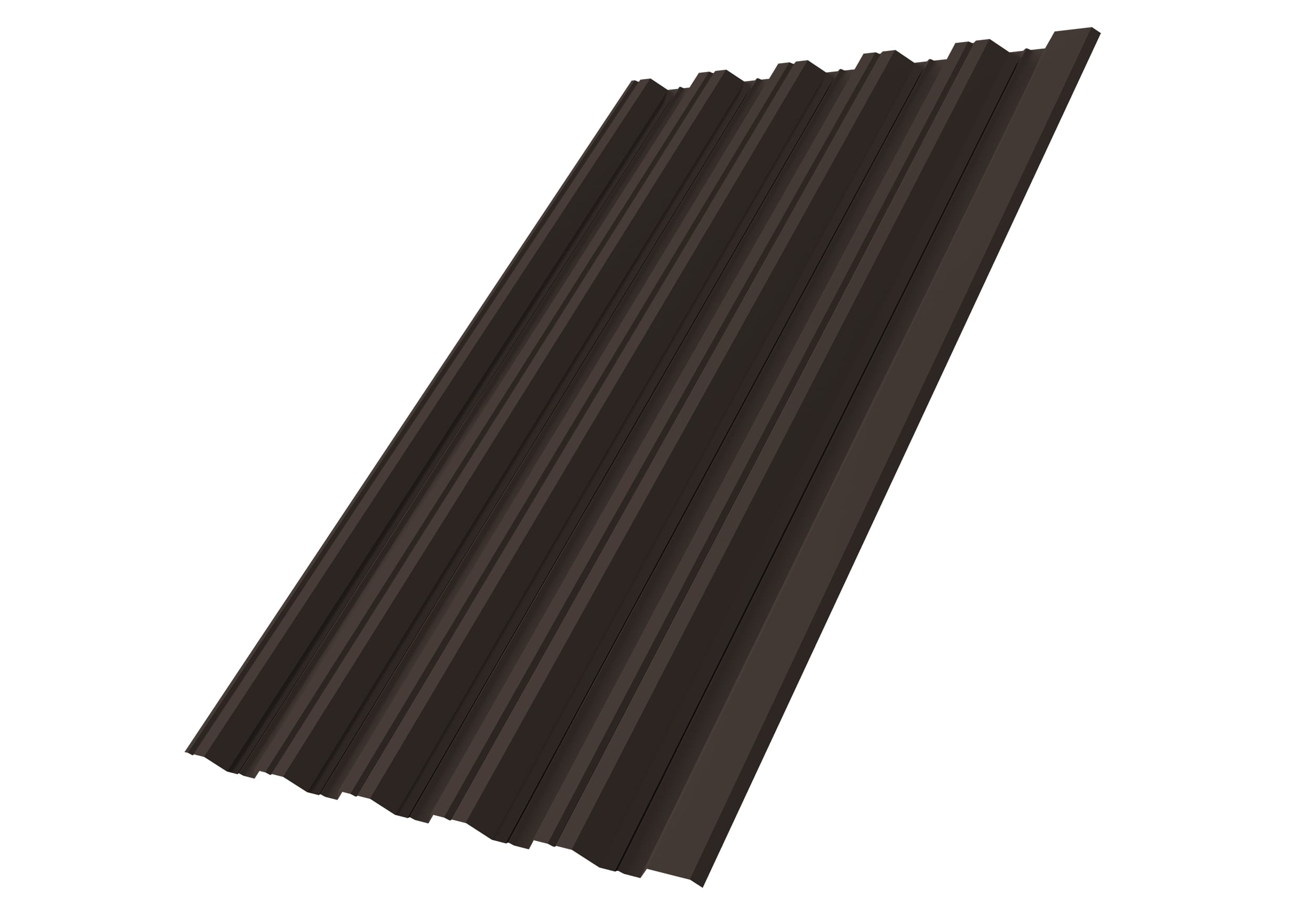 Профнастил НС35R Grand Line 0,5 Atlas X RR 32 темно-коричневый