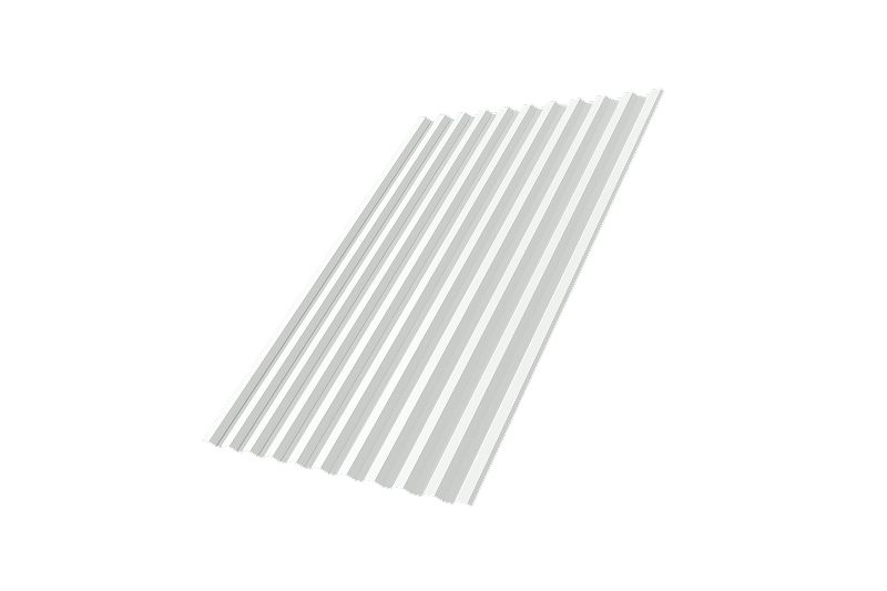 Профнастил С21R 0,45 Drap RAL 9003 сигнальный белый