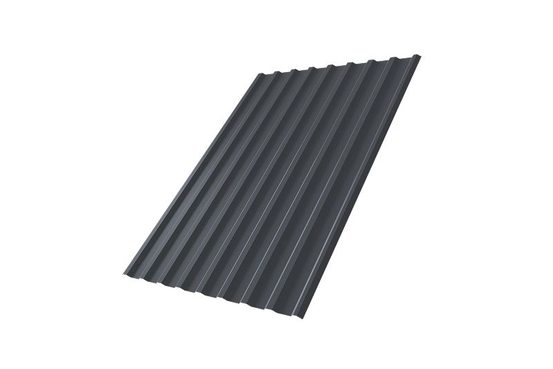 Профнастил С20R 0,5 Drap TX RAL 7024 мокрый асфальт