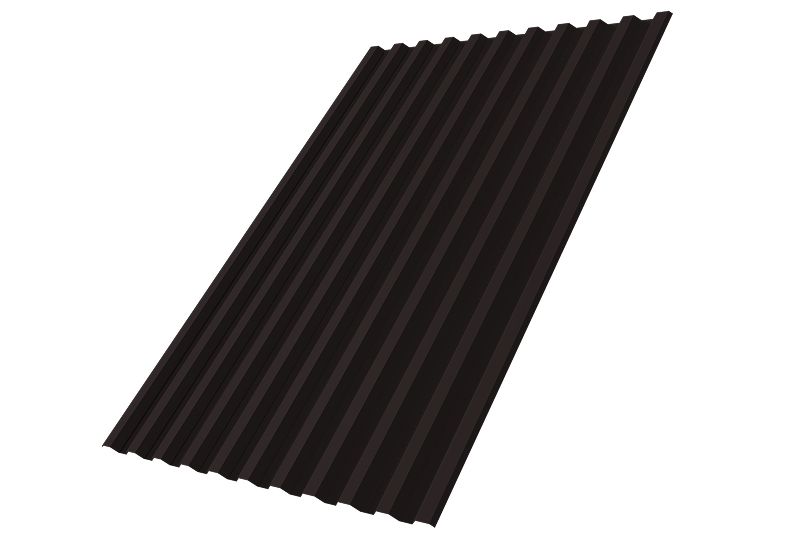 Профнастил С21R Grand Line 0,5 PurLite Matt RAL 9005 черный