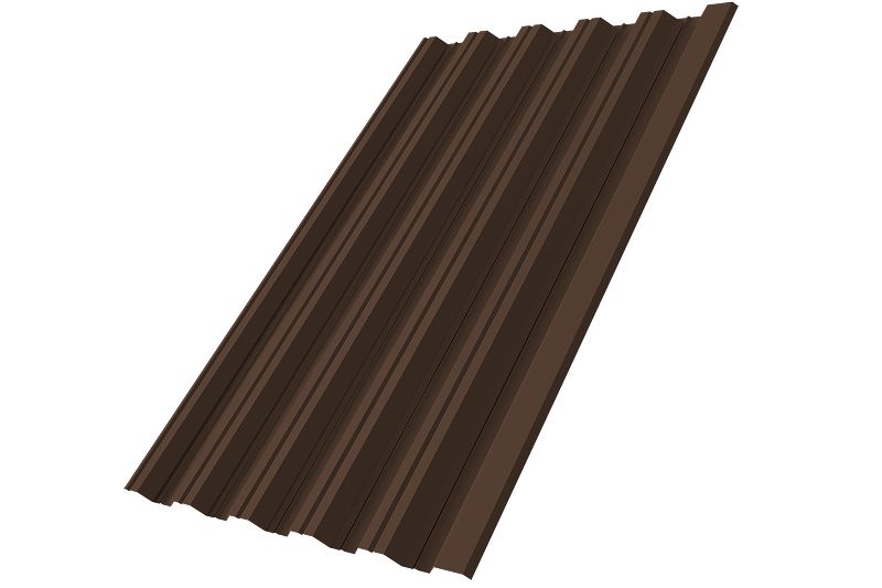 Профнастил НС35R Grand Line 0,5 PurPro Matt 275 RAL 8017 шоколад