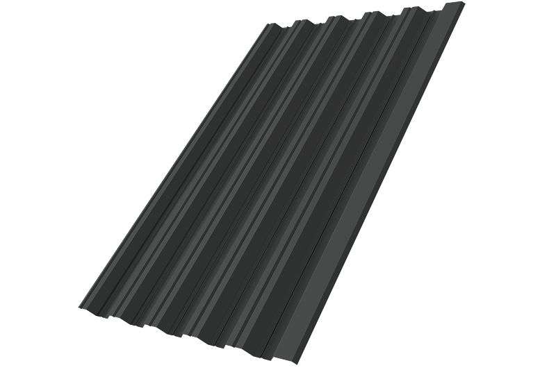 Профнастил НС35R 0,5 Satin RAL 7016 антрацитово-серый