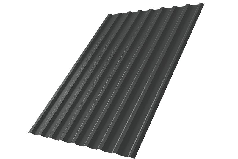 Профнастил С20R Grand Line 0,5 Velur X RAL 7016 антрацитово-серый