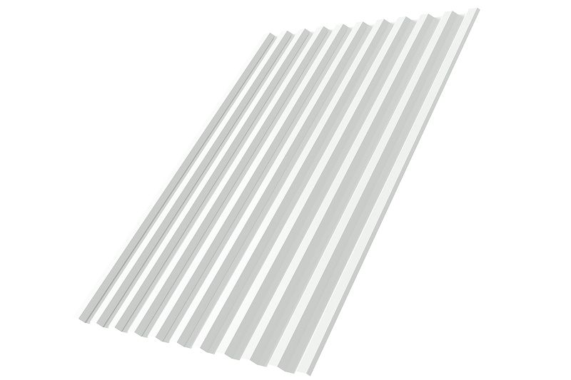 Профнастил С21R 0,7 PE RAL 9003 сигнальный белый