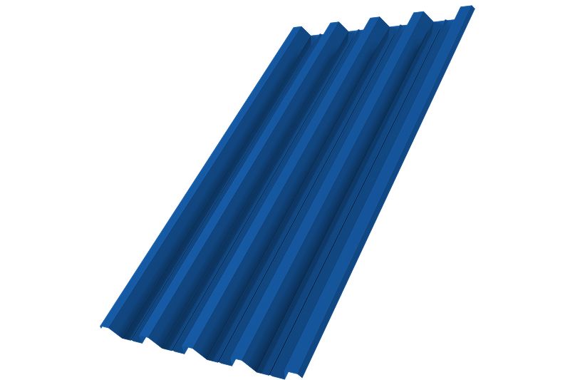 Профнастил Н60R v01 0,7 PE RAL 5005 сигнальный синий