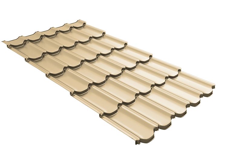 Профиль волновой Kvinta Plus 3D  0,45 PE RAL 1014 слоновая кость