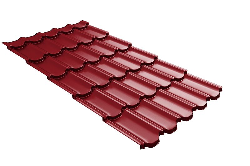 Профиль волновой Kvinta Plus 3D 0,45 PE RAL 3003 рубиново-красный