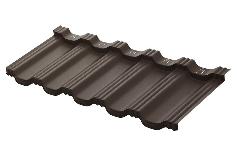 Модульная металлическая черепица Аквасистем Гётеборг XLL PU Matt (Zn275) 0,5мм Rooftop Кашемир (лист 1185х465 мм) RR32