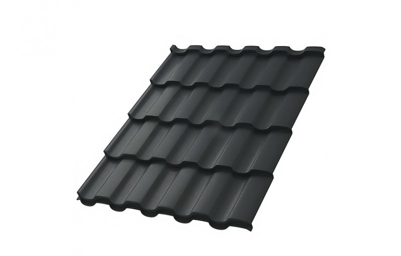 Металлочерепица МП Монтекристо-S (PureTech Mat-20-7024-0.5)