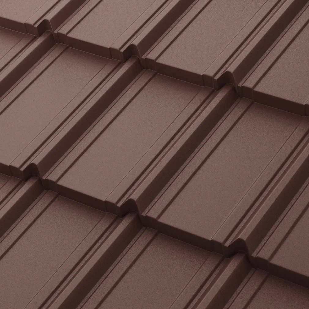 Профиль модульный  Аквасистем  Берген  XXL Сталь PU Matt (Zn275) 0,5мм  Rooftop Кашемир (лист 1165х865 мм) RAL8017