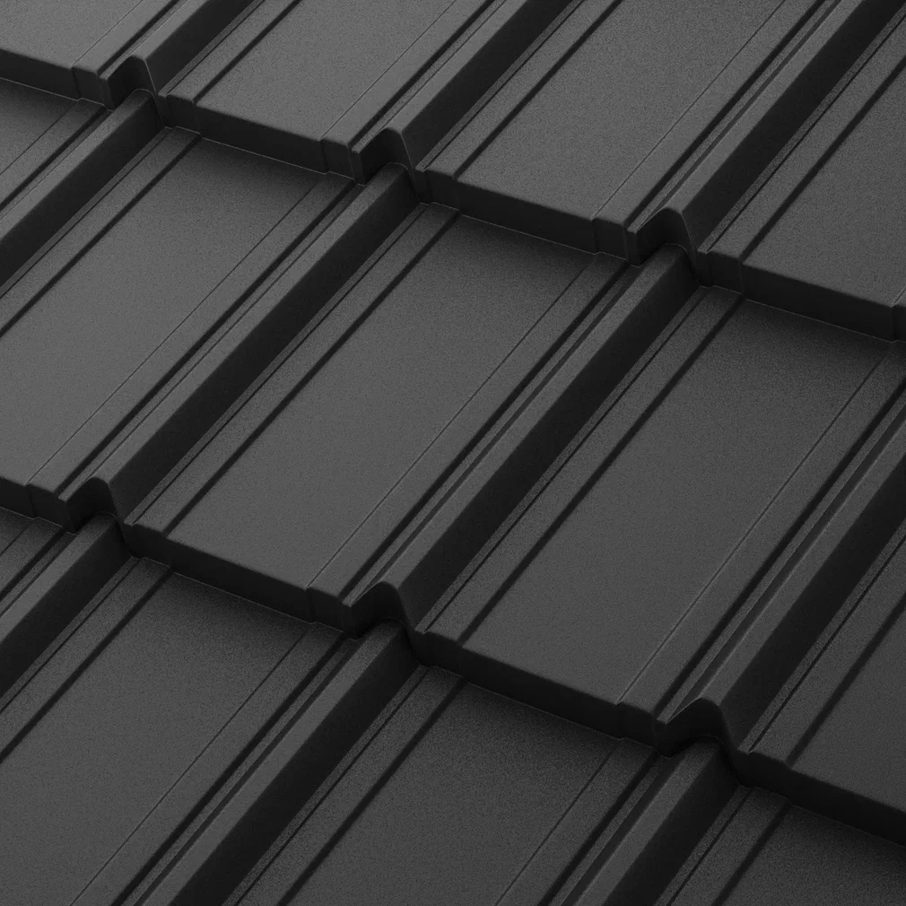 Профиль модульный  Аквасистем  Берген  XXL Сталь PE Matt (Zn180) 0,5мм Rooftop Бархат  (лист 1165х465 мм) RAL9005