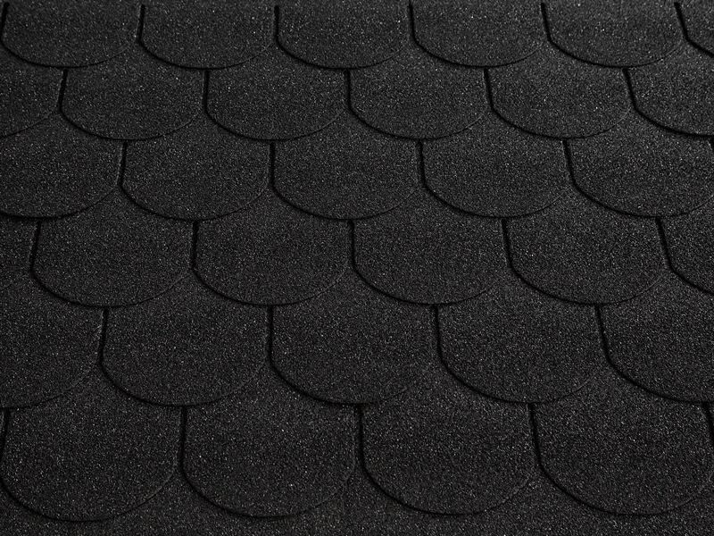 Гибкая черепица Shingle Roofshield Family EcoLITE Готик Графитно-черный