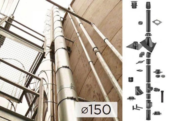 Дымоходная система Schiedel SCHIEDEL PERMETER 25 из стали D 150 мм цвет серый