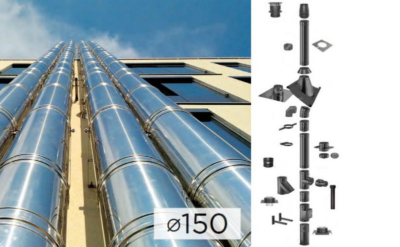 Дымоходная система Schiedel SCHIEDEL PERMETER 50 из стали D 150 мм цвет серый