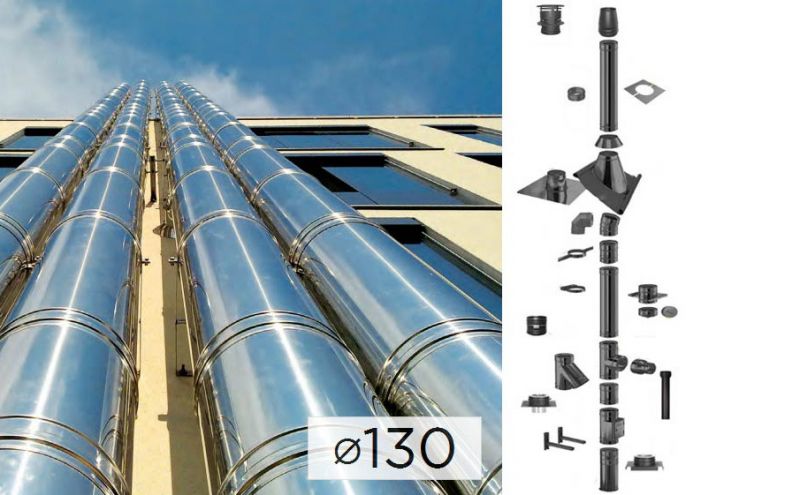 Дымоходная система Schiedel SCHIEDEL PERMETER 50 из стали D 130 мм цвет серый