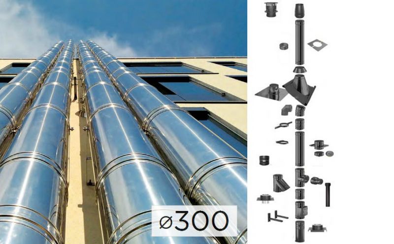 Дымоходная система Schiedel SCHIEDEL PERMETER 50 из стали D 300 мм цвет серый