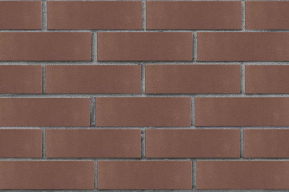 Кирпич облицовочный ЛСР темно-коричневый гладкий, утолщенные стенки, М175, 250*120*65 мм