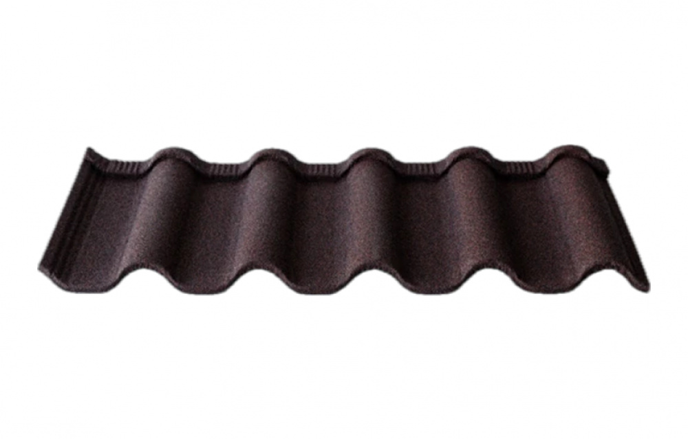 Композитная черепица TimsTile Грув 1340*420 мм Черно-красный (6)