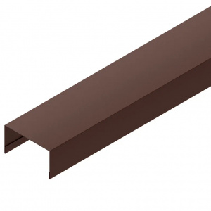 Вертикальный П-образный профиль на столб 80 (стойка) Сталь  Printech 0,45мм