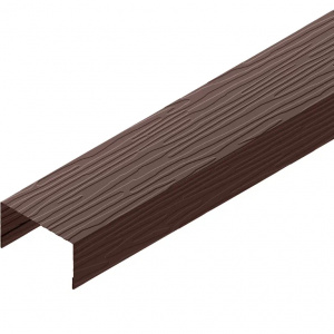 Горизонтальный П-образный профиль на столб 80 Сталь  PE (Zn180) 0,5мм RoofTop Glance