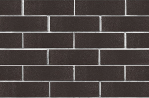 Кирпич клинкерный ЛСР Рейкьявик черный ангоб глянцевый гладкий 250*85*65 мм