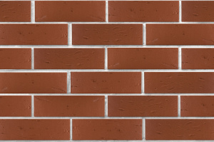 Кирпич облицовочный ЛСР темно-красный рустик, утолщенные стенки, М175, 250*120*65 мм