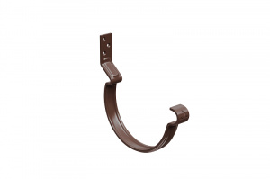 Водосточная система Aquasystem PU Крюк короткий усиленный модернизированный с комплектом крепления, 90/125 RAL8017