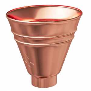 Водосточная система Aquasystem МЕДЬ ВОРОНКА ВОДОСБОРНАЯ 125/90 BC