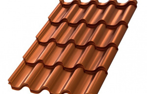Металлочерепица МП Монтерроса-XL (AGNETA-03-Copper\Copper-0.5)