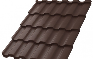 Металлочерепица МП Монтекристо-SL (MattMP-20-8017-0.5)