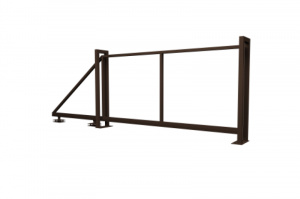 Ворота откатные Жалюзи 2,0х3,5 без заполнения