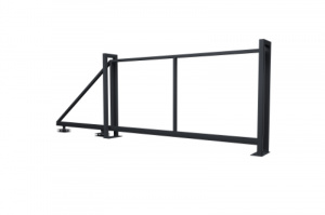 Ворота откатные Жалюзи 1,68х3,5 без заполнения