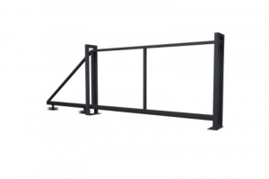 Ворота откатные Жалюзи 1,68х4,0 без заполнения