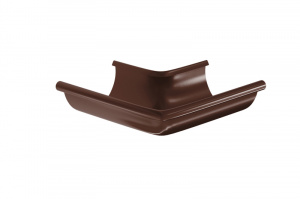 Водосточная система Aquasystem PE Угол желоба наружный 90/125 RAL8017