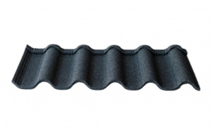 Композитная черепица TimsTile Грув 1340*420 мм Черно-белый (14)