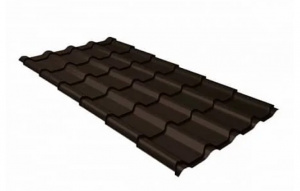 Металлочерепица Grand Line Kamea Drap ТХ RR 32 темно-коричневый