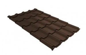 Металлочерепица Grand Line Kamea Drap ТХ RAL 8017 шоколад