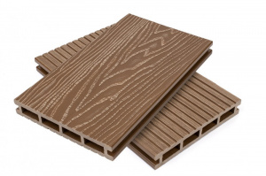 ДОСКА ТЕРРАСНАЯ Flax Тик/ Мербау 3000х138х20мм (0,414м2)