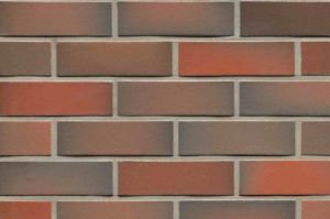 Клинкерная плитка Stroeher Kontur WS 494 rot-bunt рельефная, 240*71*12 мм