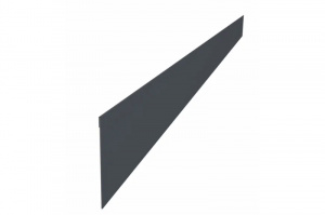 Ламель забора жалюзи Palermo стартовая/финишная для калиток и ворот 0,5 Quarzit lite 