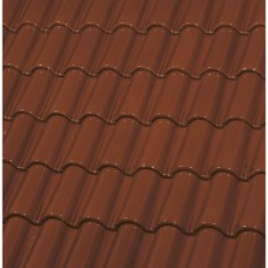 Керамическая черепица Монах и Монашка ГЛАЗУРЬ ЕТ40*1 COGNAC