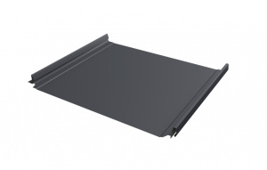 Кликфальц Pro Grand Line 0,5 Drap с пленкой на замках RAL 7024 мокрый асфальт